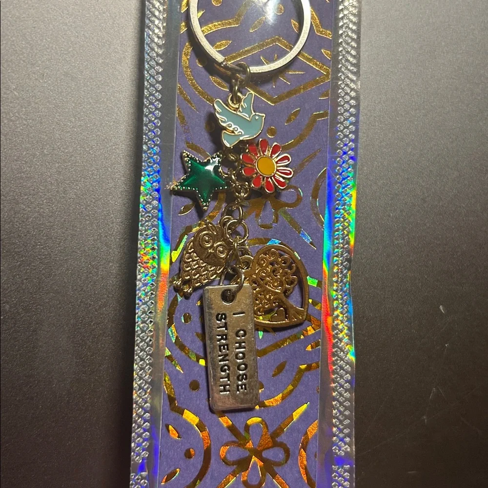 ‘I choose strength’‎ keychain